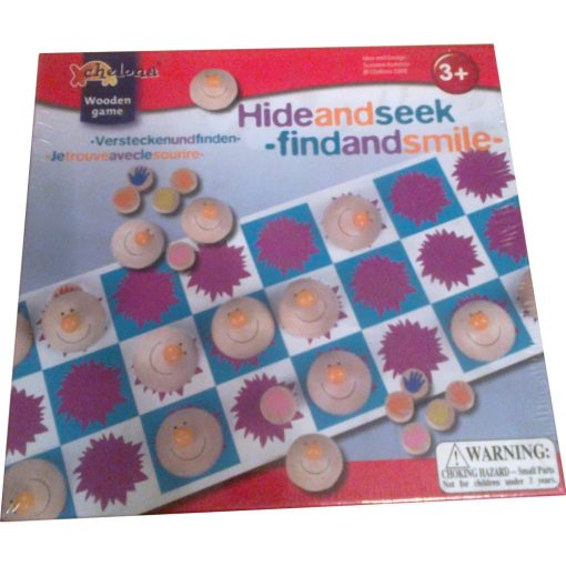 Wooden Game: Hide and seek-finde and smile 