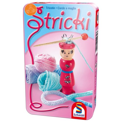 Schmidt Spiele Stricki karkötőfonó készlet - fémdobozban (51232)