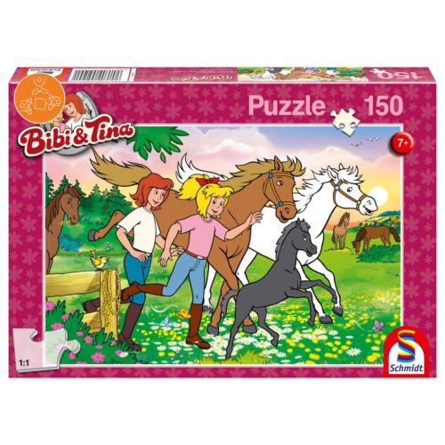 Schmidt Spiele Bibi és Tina, A lovak öröme, 150 db (55100)