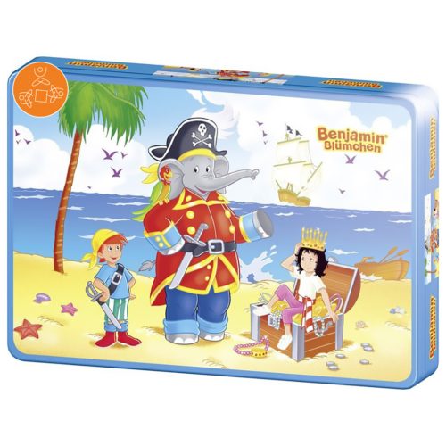 Schmidt Spiele Benjamin az Elefant kalóz, 40 db - fémdobozban (55886)