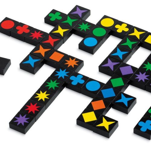Schmidt Spiele Qwirkle - Formák, színek, kombinációk! társasjáték 
