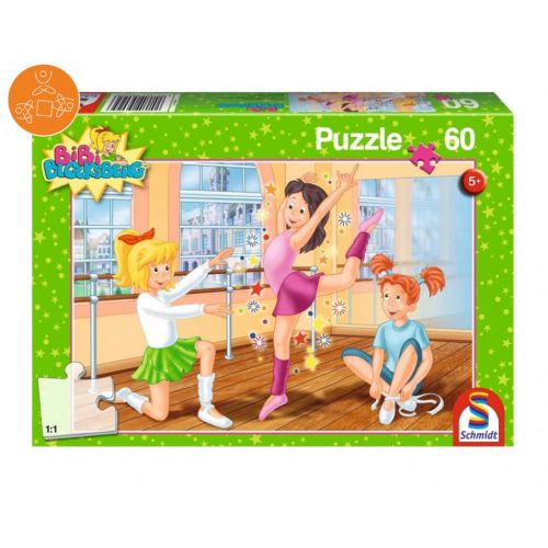 Schmidt Spiele Bibi Blocksberg, A Balettiskolában, 60 db, (56025)