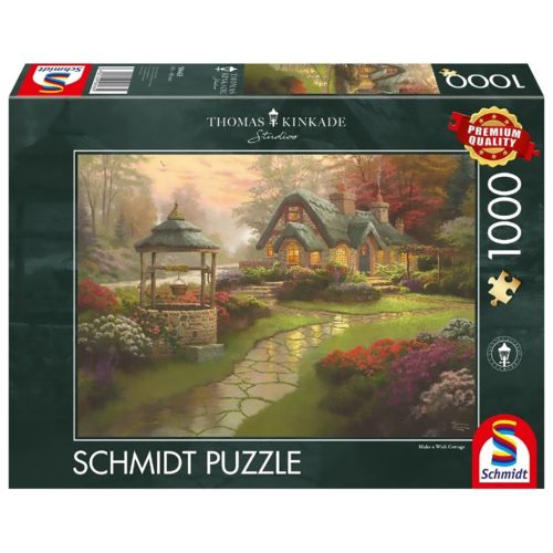  Schmidt Spiele Make a Wish Cottage, Thomas Kinkade, 1000 db (58463) Kirakó