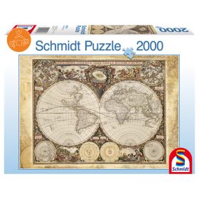   Schmidt Spiele Historical map of the world, 2000 db (58178) Kirakó