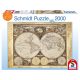  Schmidt Spiele Historical map of the world, 2000 db (58178) Kirakó
