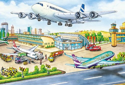 Schmidt Spiele Vehicles, Puzzle-Box, 2x26, 2x48 db (56508) Gyerek Kirakó