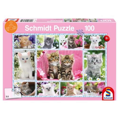  Schmidt Spiele Kittens, 100 db (56135) Gyerek Kirakó