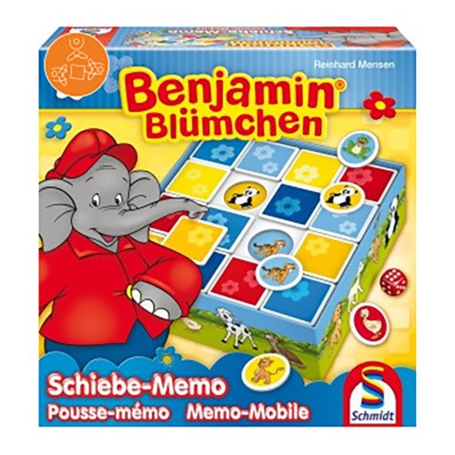 Schmidt Spiele Benjamin Blümchen, Schiebe-Memo társasjáték (40564)