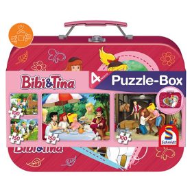   Schmidt Spiele Bibi & Tina, Puzzle-Box, 2x100, 2x150 db (56509) Gyerek Kirakó
