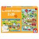 Schmidt Spiele A járművek színes világa, 2x26 db (56152)
