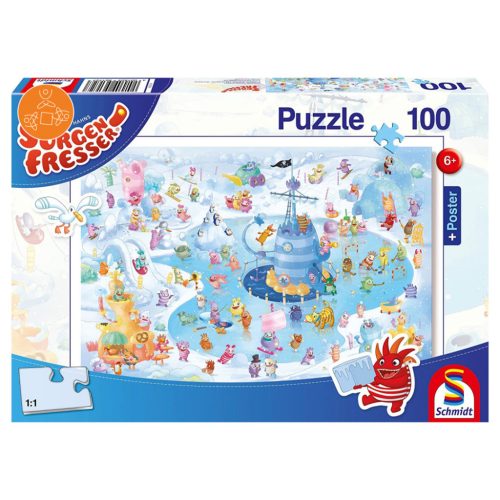 Schmidt Spiele Winterspaß, poszterrel, 100 db (56172)