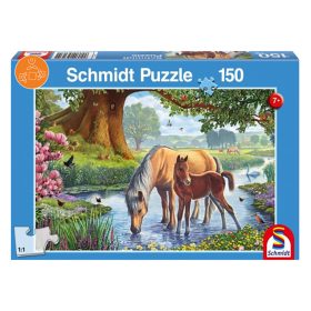   Schmidt Spiele Horses by the stream, 150 db (56161) Gyerek Kirakó
