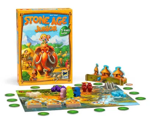 Hans im Glück Stone Age Junior társasjáték (48258) (Magyar játékszabállyal)