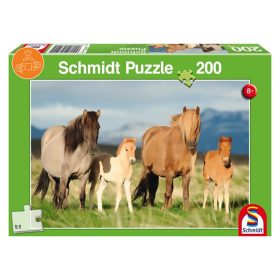   Schmidt Spiele Family of Horses, 200 db (56199) Gyerek Kirakó