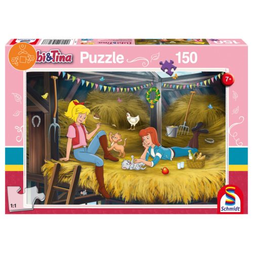 Schmidt Spiele Bibi und Tina, A szénatárolón, 150 db (56188)