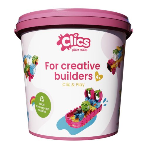  Clics Bucket 8 in 1 - Glitter CB180 építőjáték 