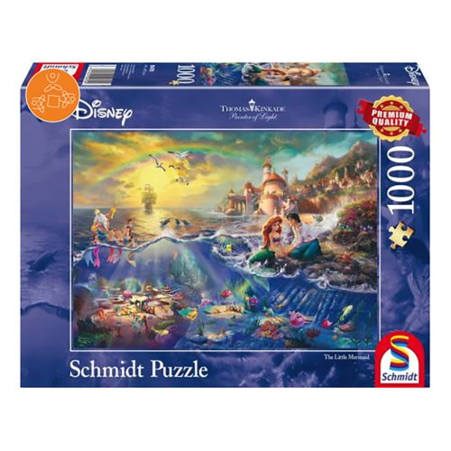  Schmidt Spiele Disney, A Kis Hableány 1000 db (59479) Kirakó