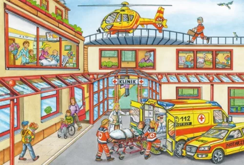 Schmidt Spiele Fire brigade and police, 3x24 db (56215) Gyerek Kirakó