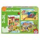  Schmidt Spiele On the farm, 3x24 db (56216) Gyerek Kirakó