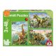  Schmidt Spiele Dinosaur Adventures, 3x48 db (56202) Gyerek Kirakó