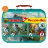  Schmidt Spiele Dinosaurs, Puzzle Box, 2x60, 2x100 db (56495) Gyerek Kirakó