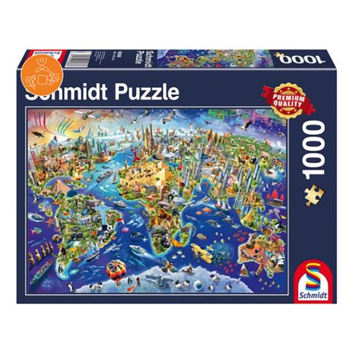  Schmidt Spiele Discover the World, 1000 db (58288) Kirakó