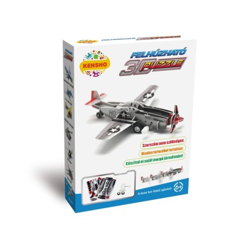  3D puzzle, Vadászgép (P-51 Mustang)
