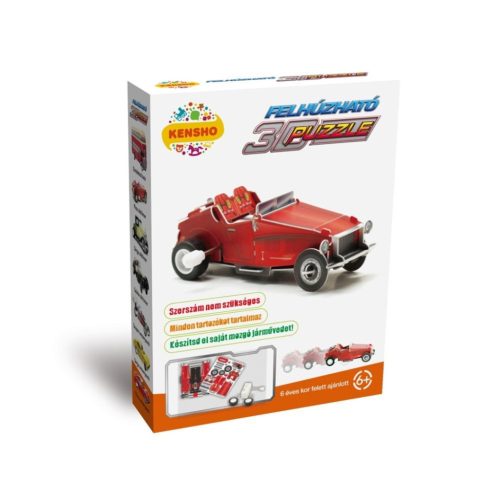  3D puzzle, Piros Oldtimer