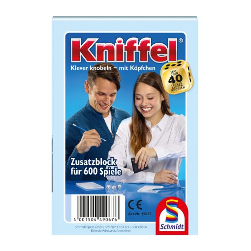 Kniffel pads for 600 games, 30 db in display (49067) Társasjáték