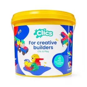   Műanyagdobozos építőkészlet (CB198) - Clics építőjáték