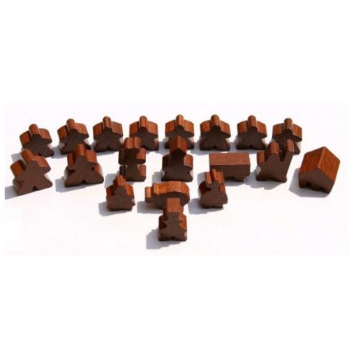 Carcassonne figuraszett (alapjáték és kiegészítők) - barna 