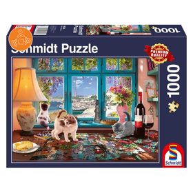 Schmidt Spiele Puzzlers Desk, 1000 db (58344) Kirakó
