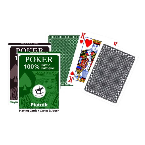 100% Plasztik pókerkártya 1*55 lap (1360)