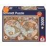  Schmidt Spiele Antik világtérkép, 3000 db (58328) Kirakó