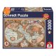  Schmidt Spiele Antik világtérkép, 3000 db (58328) Kirakó
