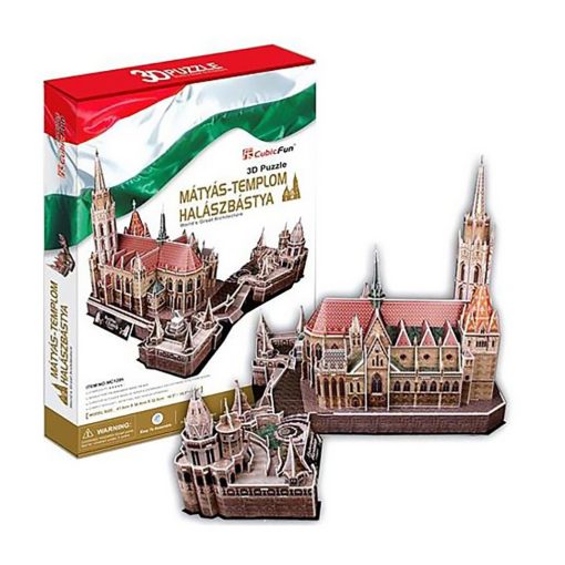 3D puzzle Mátyás-templom, Halászbástya - 176 db 