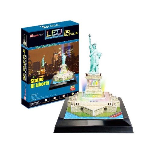 3D puzzle világítós Szabadság szobor - 37 db