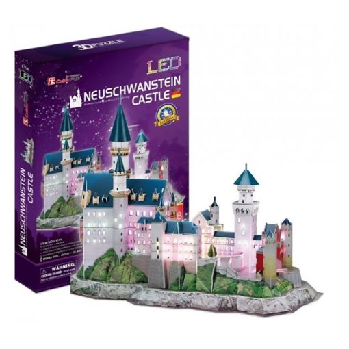 3D puzzle Neuschwanstein világító - 128 db