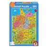  Schmidt Spiele Cartoon map of Germany, 200 db (56312) Gyerek Kirakó