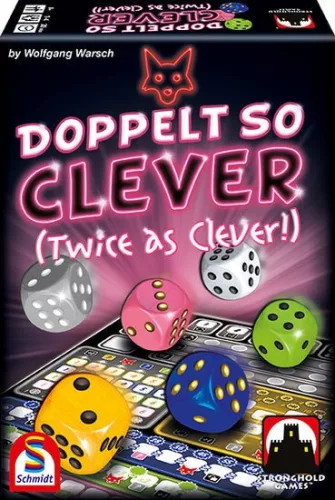 Schmidt Spiele Doppelt so clever/Twice as clever társasjáték (49357/88234) (Magyar játékszabállyal)