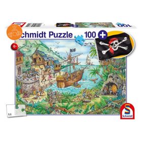  Schmidt Spiele Pirate cove (pirate flag), 100 db (56330) Gyerek Kirakó