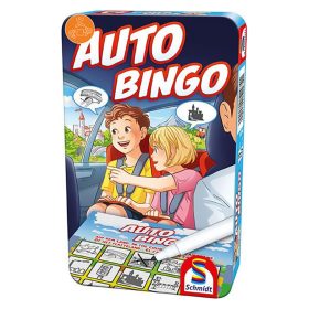   Schmidt Spiele Auto-Bingo társasjáték fémdobozban (51434) 