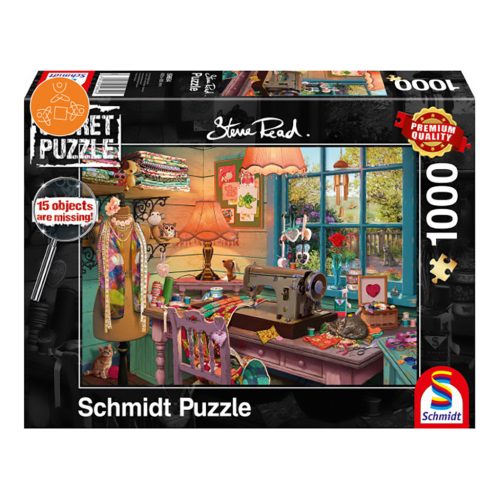  Schmidt Spiele Steve Read: A Varrodában, Secret Puzzle, 1000 db (59654) Kirakó