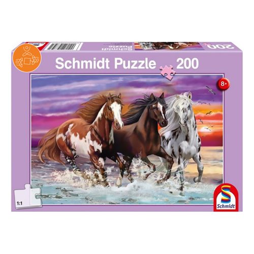  Schmidt Spiele Trio of wild horses, 200 db (56356) Gyerek Kirakó