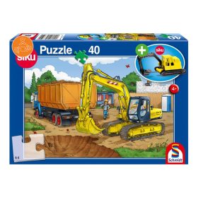 Schmidt Spiele Bagger, 40 db (56350) Gyerek Kirakó