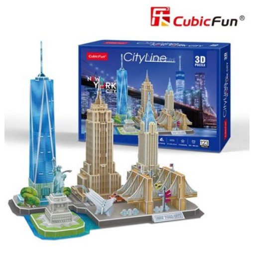 3D puzzle City Line New York - 123 db