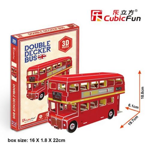  3D puzzle mini Emeletes busz - 57 db