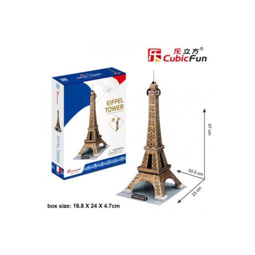 3D puzzle kicsi Eiffel torony arany - 39 db