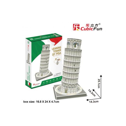 3D puzzle kicsi Pisai ferde torony - 27 db