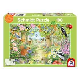   Schmidt Spiele Animals in the forest, 100 db (56370) Gyerek Kirakó